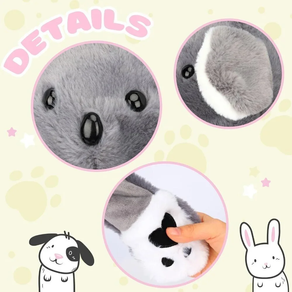 Kids Koala Animal Hat with Ears Moving Jumping Pop Up Beating Plush Holiday